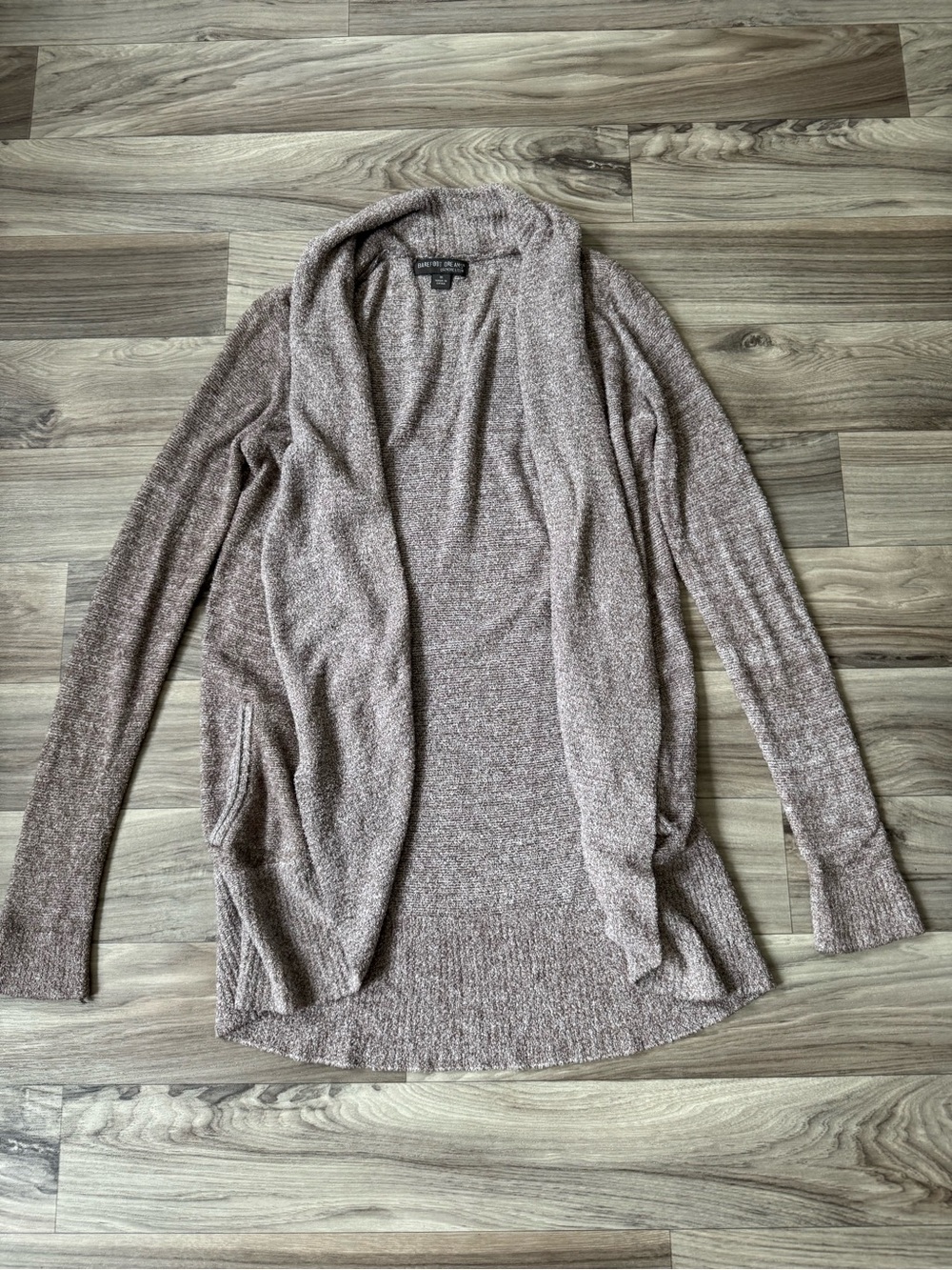 Barefoot Dreams Cozychic Lite Circle Cardigan in Cocoa Pearl Size Medium